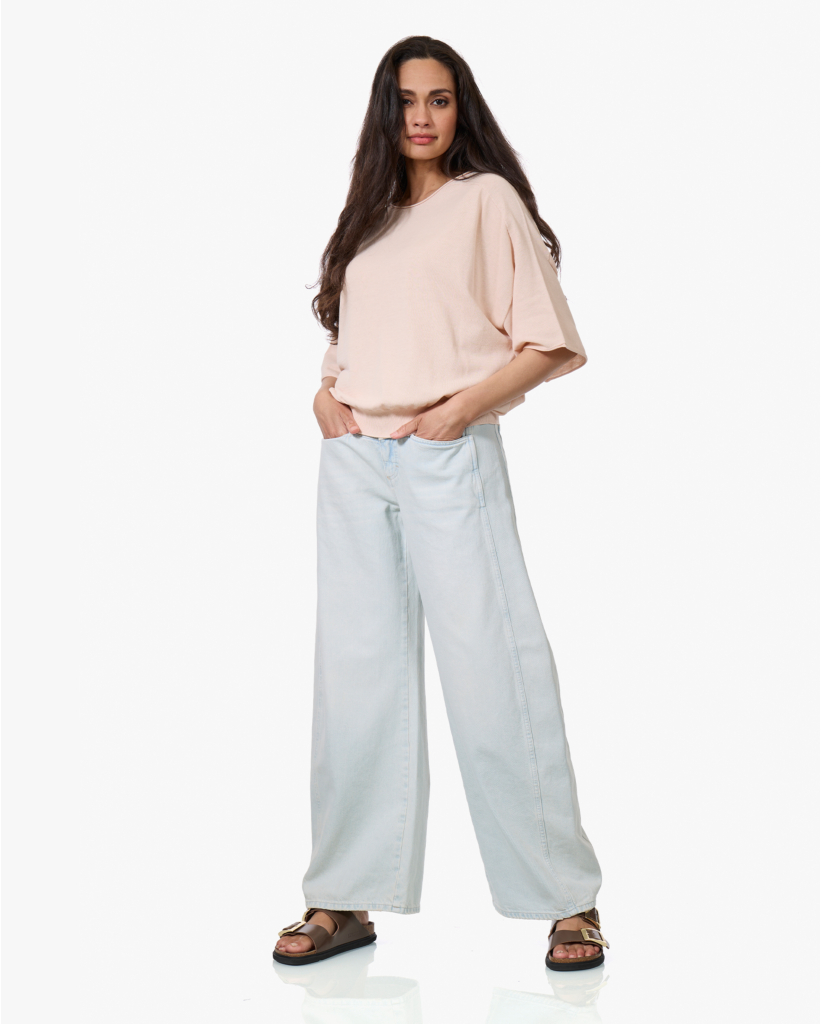 Dilary Korte Mouwen Trui Blush