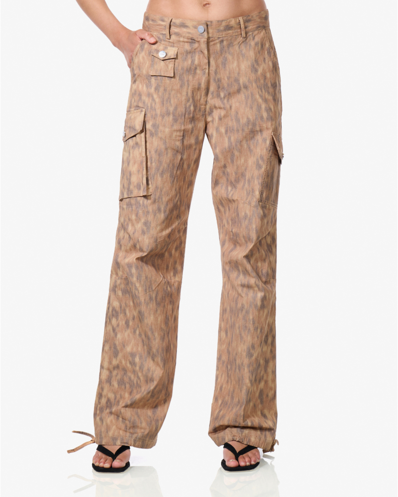 Burro Cargo Broek met Print Bruin