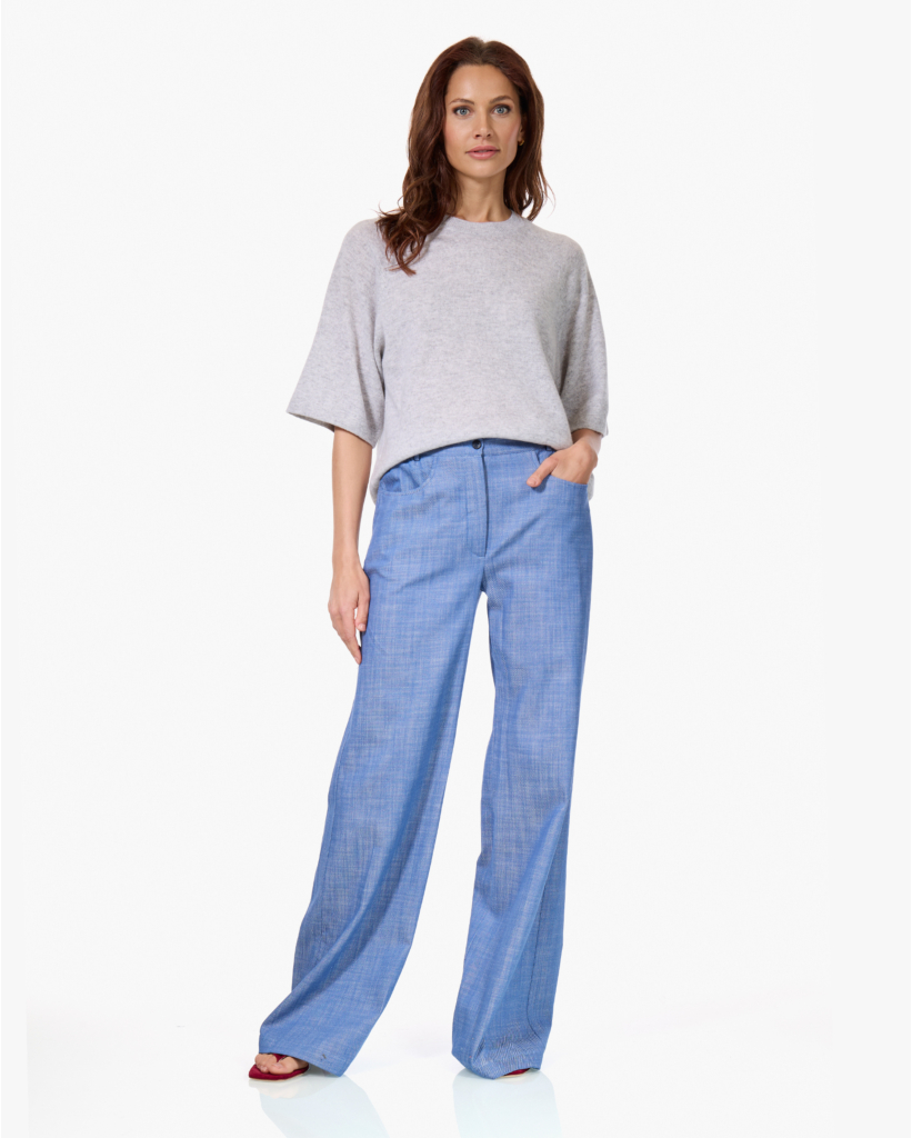 Pindolo Twill Pantalon Blauw