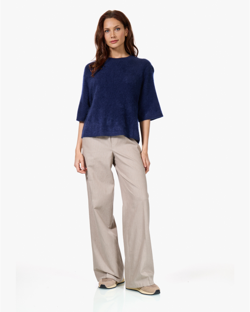 Jenna Brushed Cashmere Trui Navy