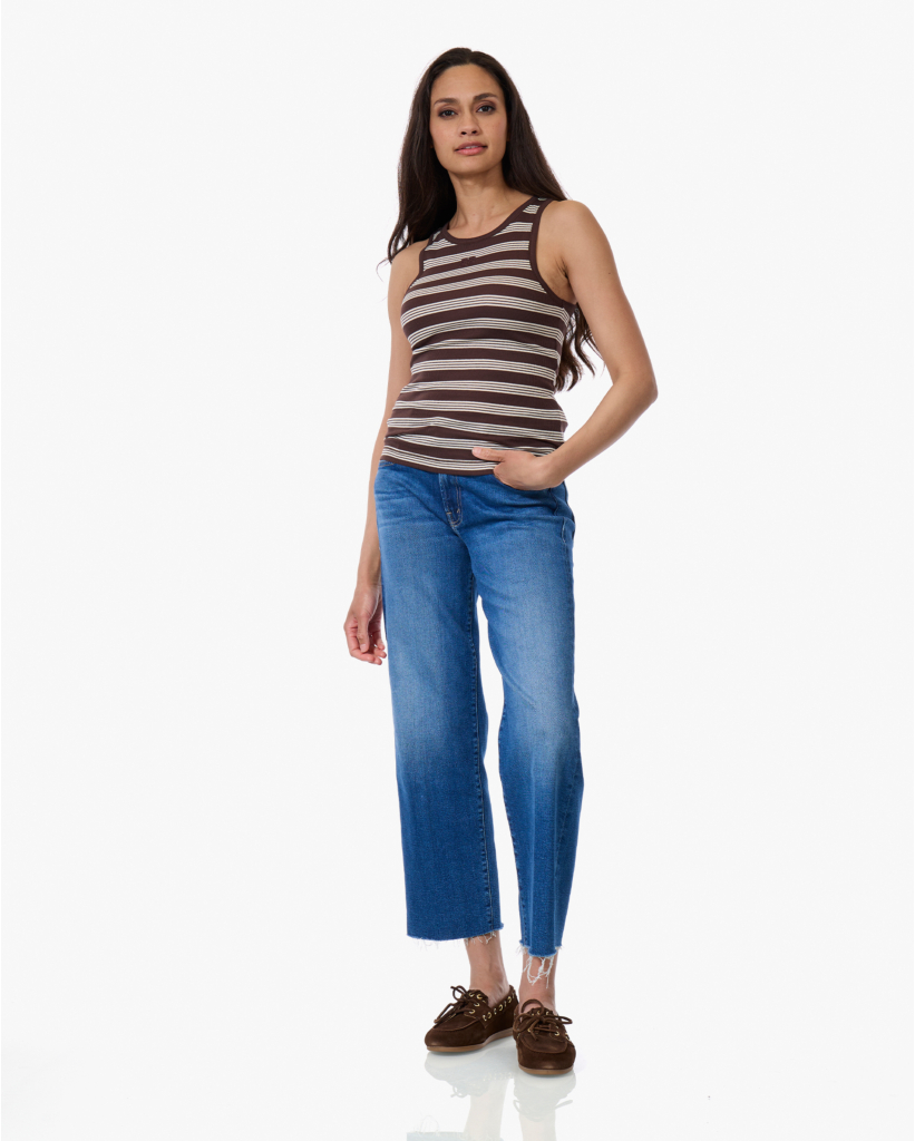 Gestreepte Rib Tanktop Mole