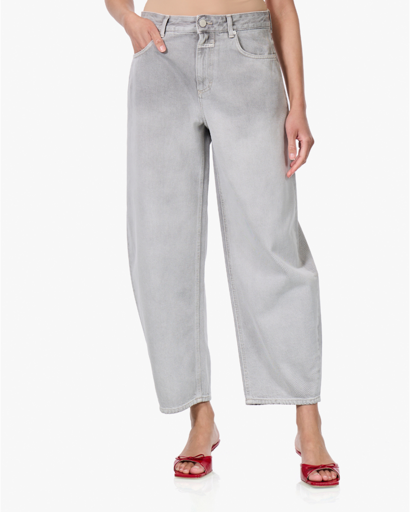 Jazzie Barrel Jeans Rock Grey