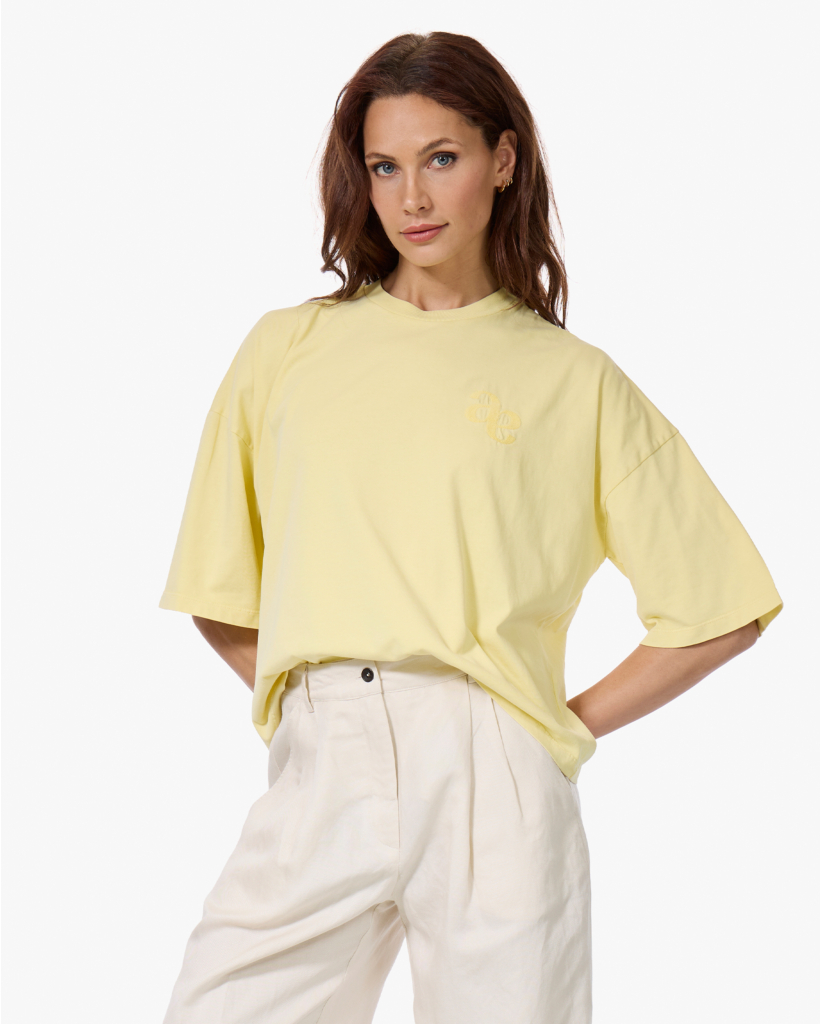 Eloise-a Boxy T-shirt Geel 