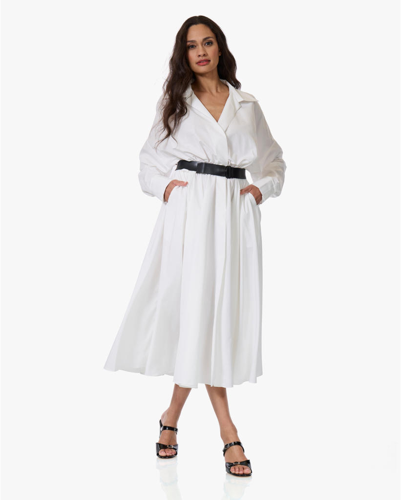 Fit & Flare Blousejurk Snow White 