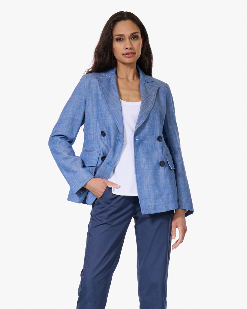 Vitaslo Twill Blazer Blauw