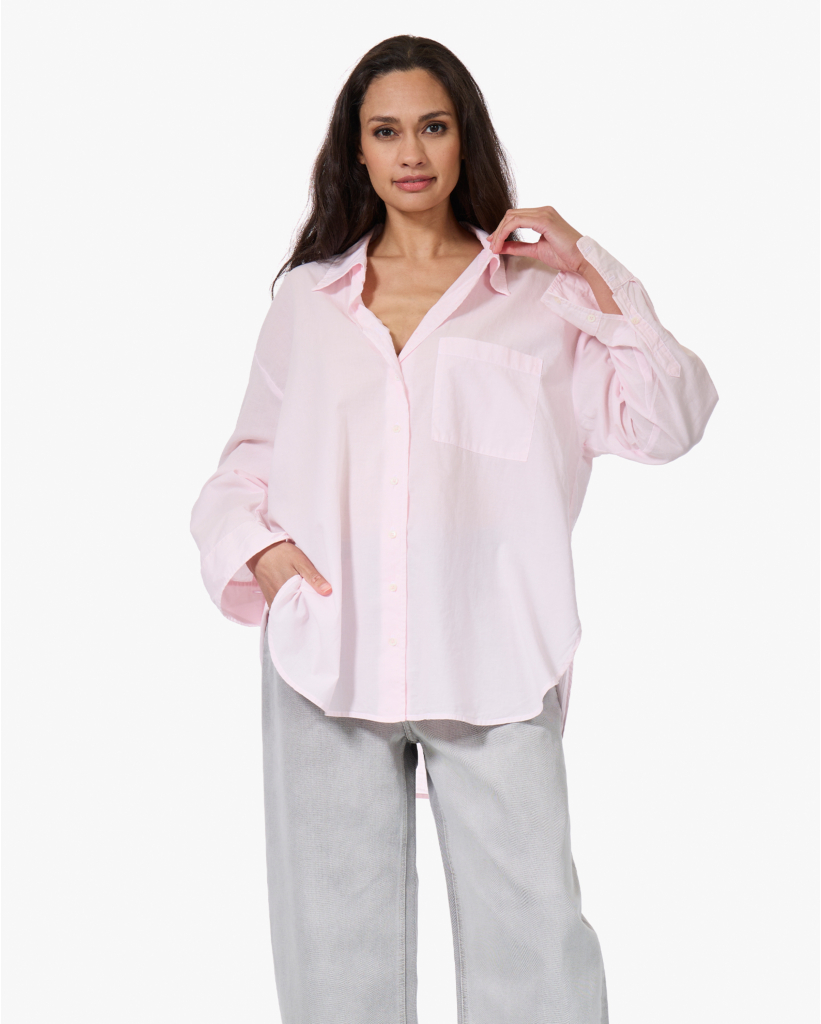 Sydney Oversized Blouse Pale Rose