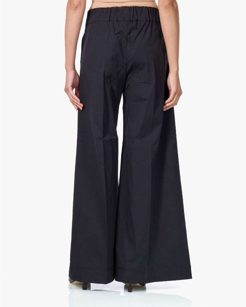 Super Woody Poplin Broek Zwart