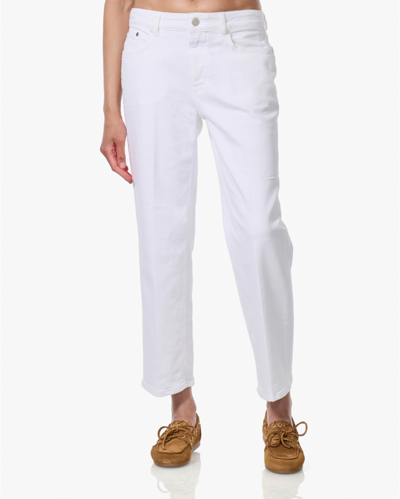 Milo Straight Cropped Jeans Wit