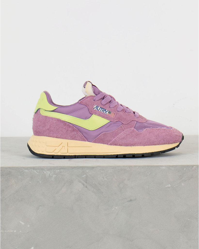 Reelwind Nylon en Suede Lage Sneakers in Flor/Daiqgr