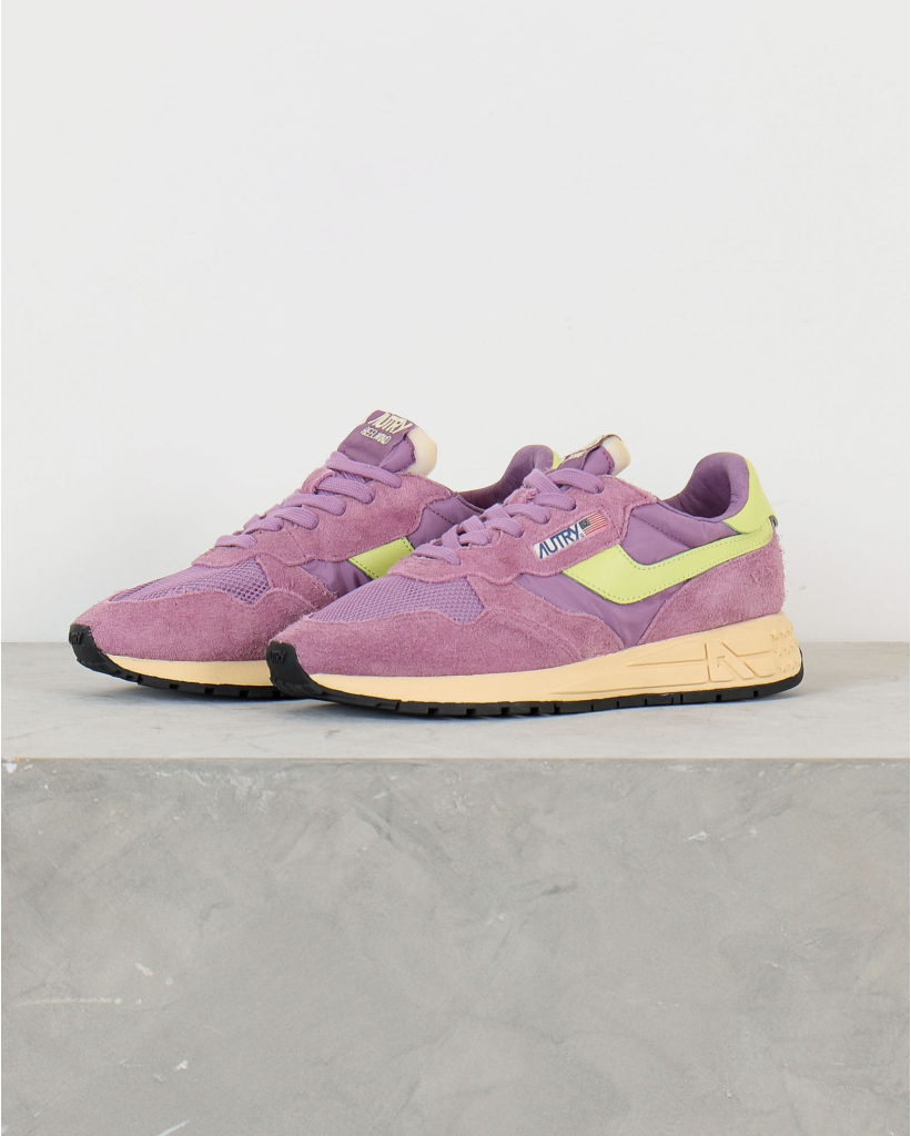 Reelwind Nylon en Suede Lage Sneakers in Flor/Daiqgr