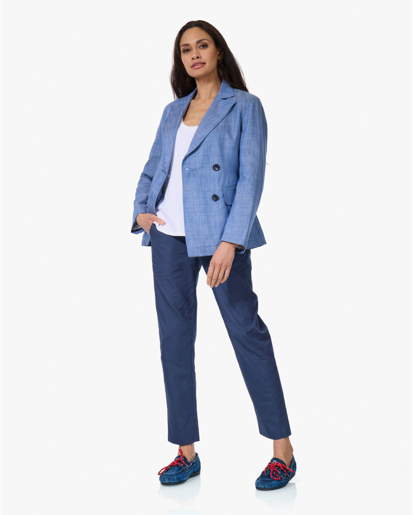 Vitaslo Twill Blazer Blauw