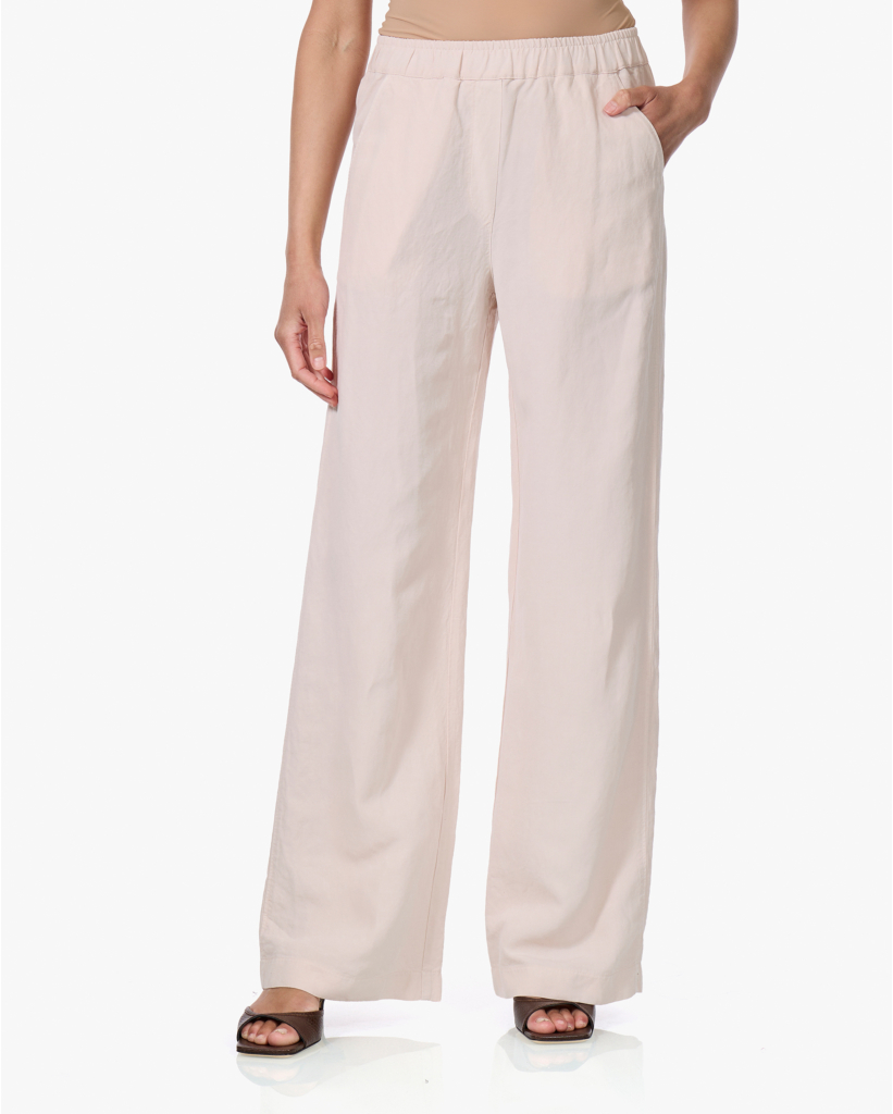 Tencel-Linnen Pantalon Sandstone