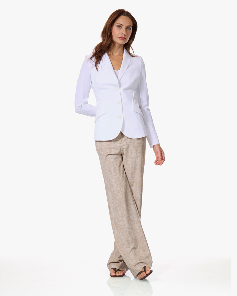 Danno Travel Jersey Blazer Wit