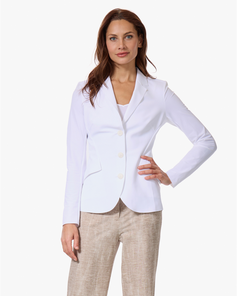 Danno Travel Jersey Blazer Wit