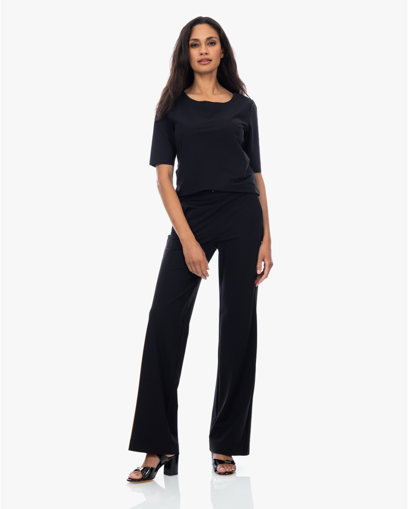 Fukiko Travel Jersey Korte Mouwen Zwart