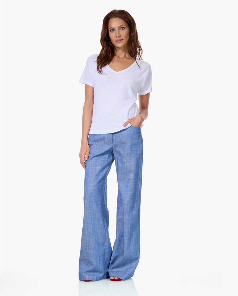 Tikaomo Linnenmix T-shirt Wit