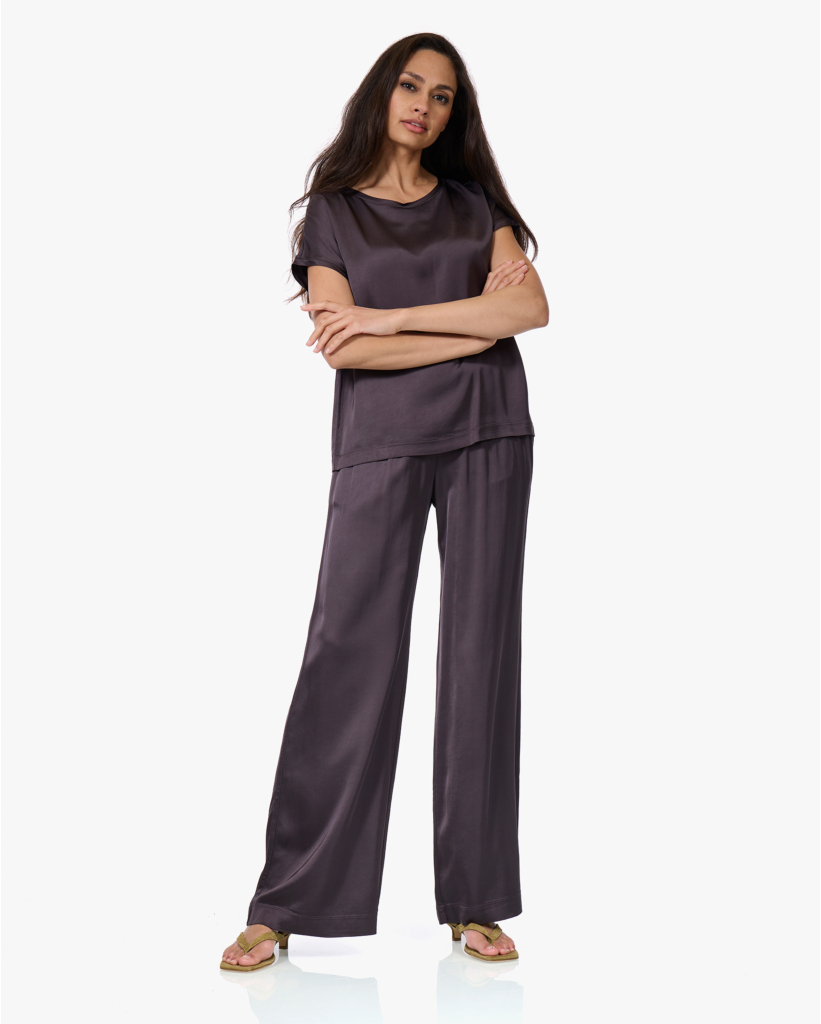 Satijnen Pull-on Broek Graphite