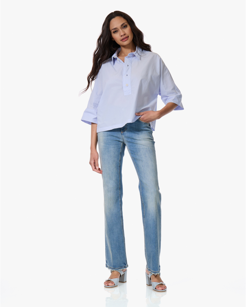 Jodie Blouse met Driekwart Mouw Cloud