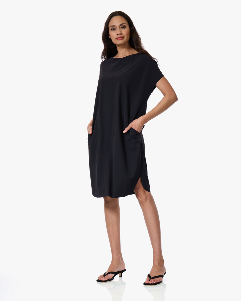 Chouka Travel Jersey Jurk Diepzwart 