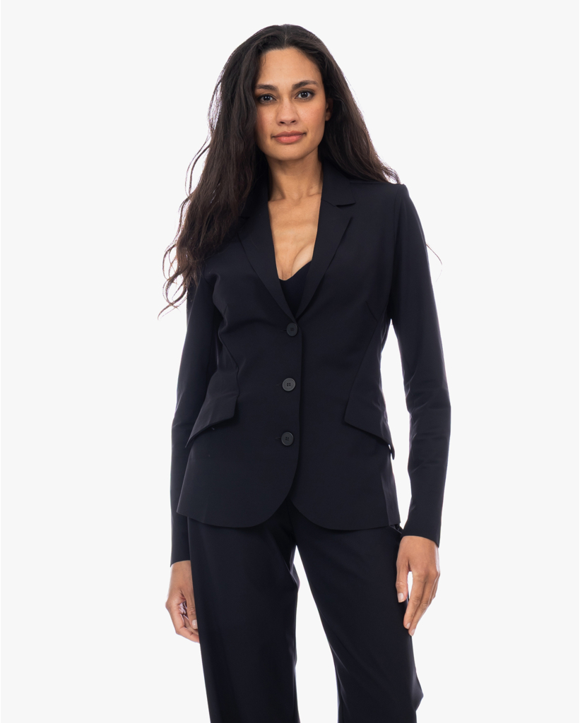 Danno Travel Jersey Blazer Diepzwart