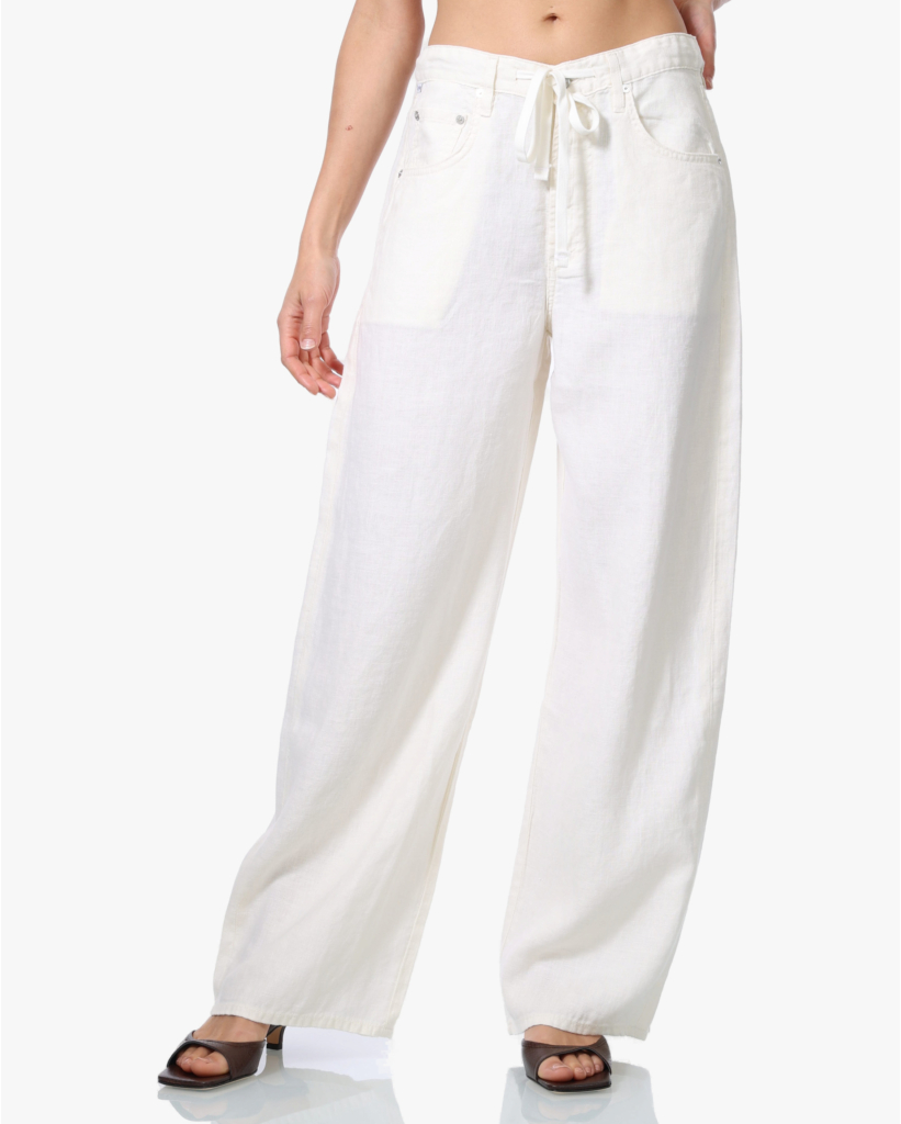 Brynn Drawstring Pantalon Vanilla