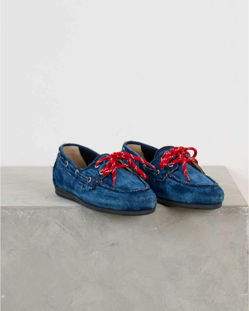 Denim Boat Loafer Donkerblauw