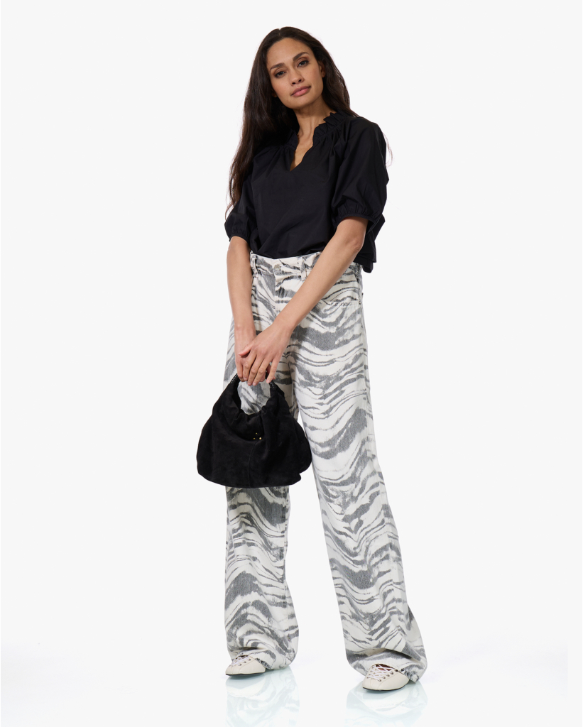 Lyonne Wave Print Jeans Quiver