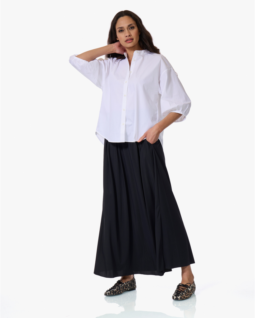 Bise Poplin Blouse Wit