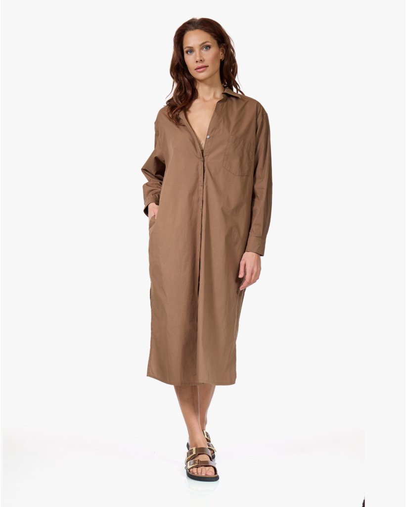 Rivata Midi Blousejurk Camel