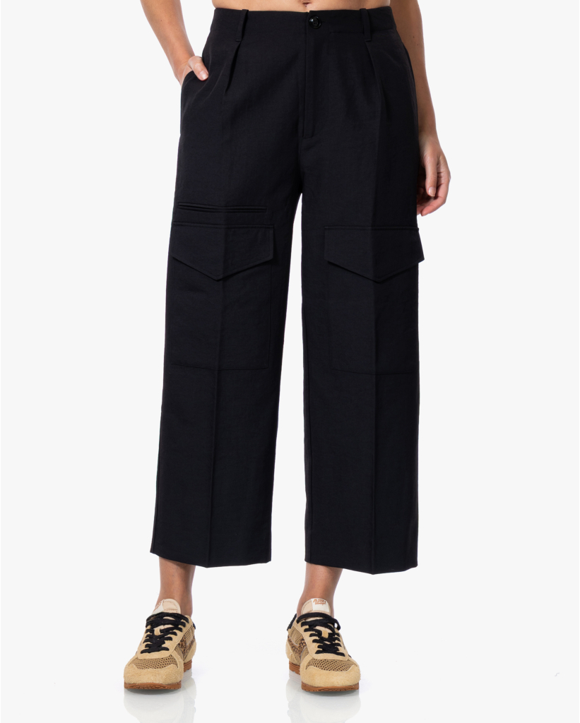Neria Cargo Twill Pantalon Zwart