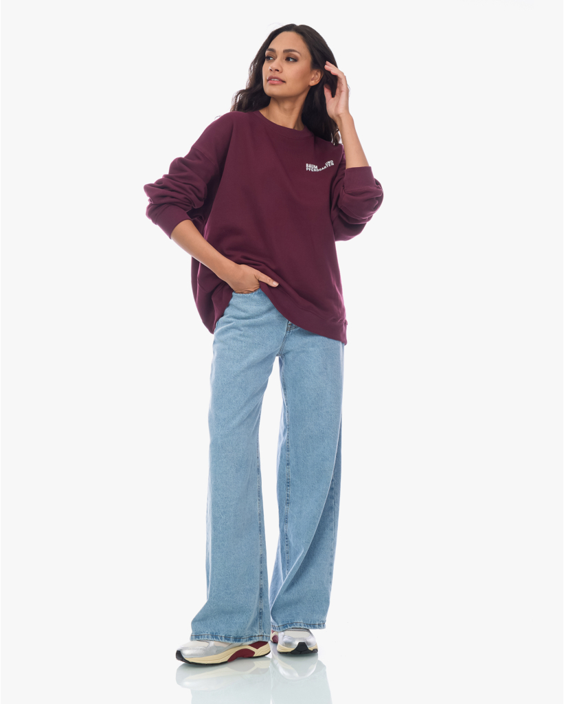 Julle Oversized Sweater Bordeaux