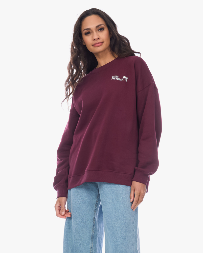 Julle Oversized Sweater Bordeaux