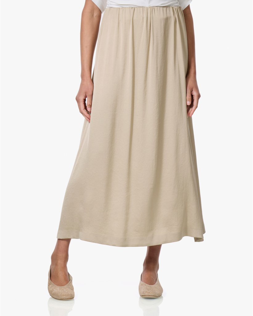 Idonea Satijnen Midi Rok Pelican