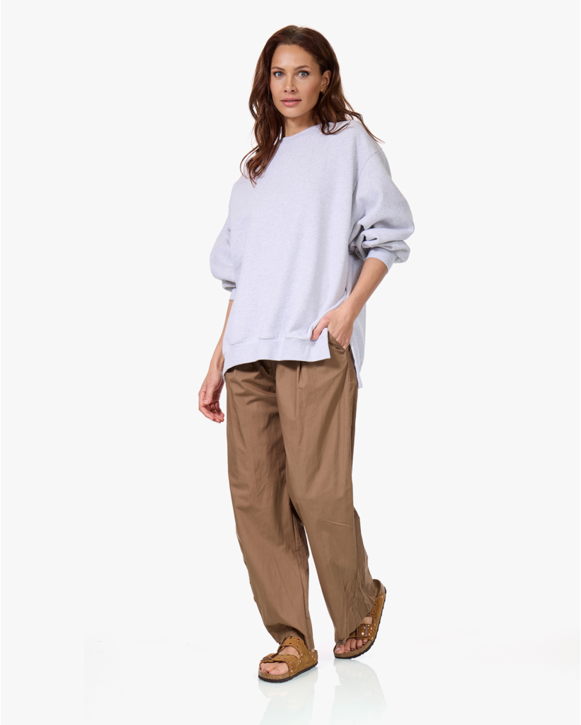 Pazao Katoenen Pantalon Bruin