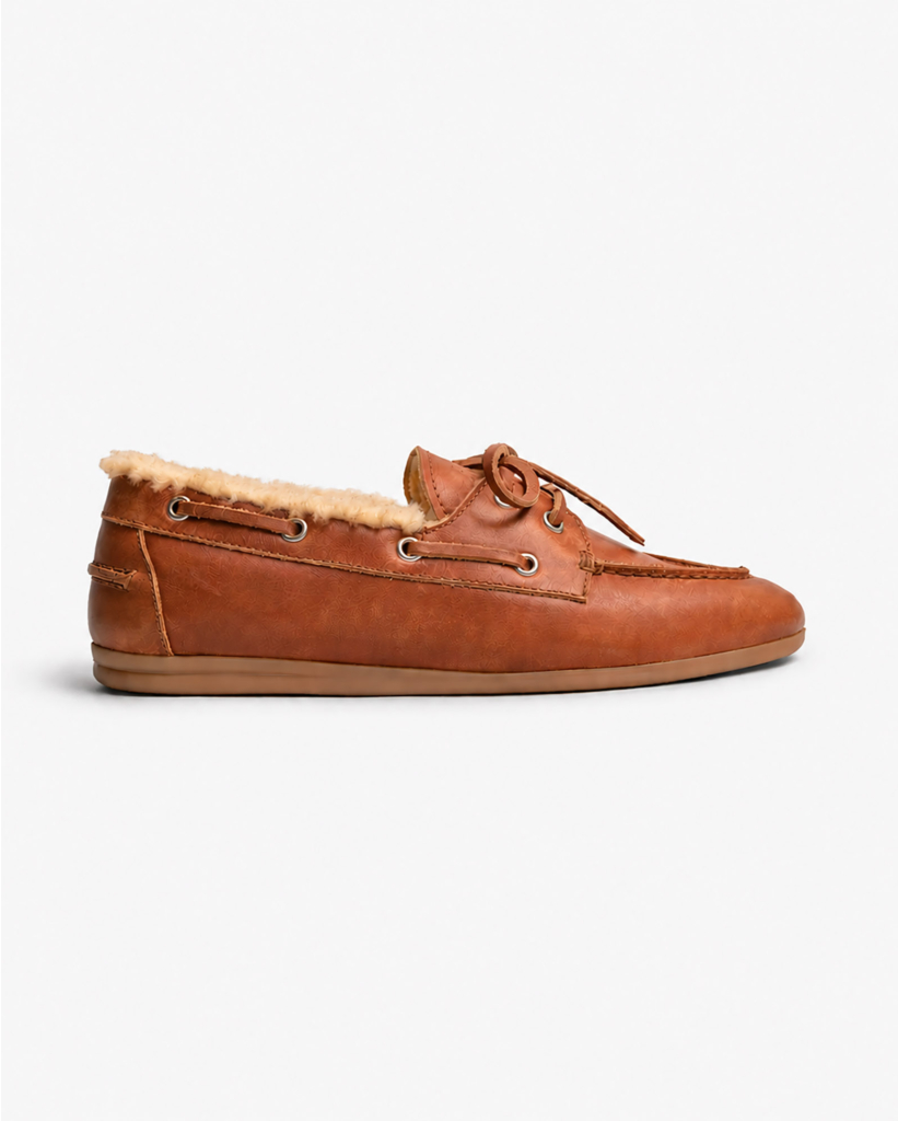 Boat Loafer Brushed fur Bruin