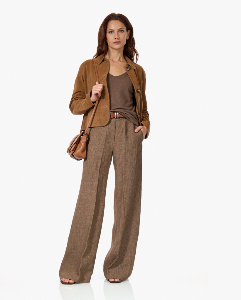 Piedro Linnen Pantalon Camel
