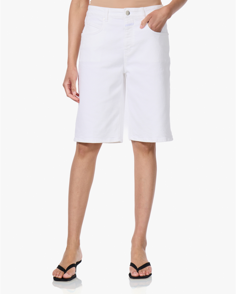 Jenika Bermuda Denim Short Wit