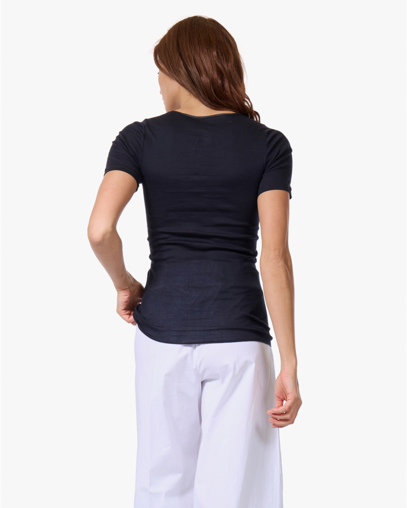 Cotton Seamless T-shirt Zwart 