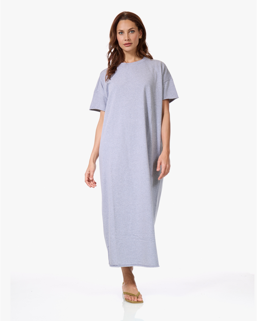 Gigi Maxi T-shirt Jurk Grijs Mêlee