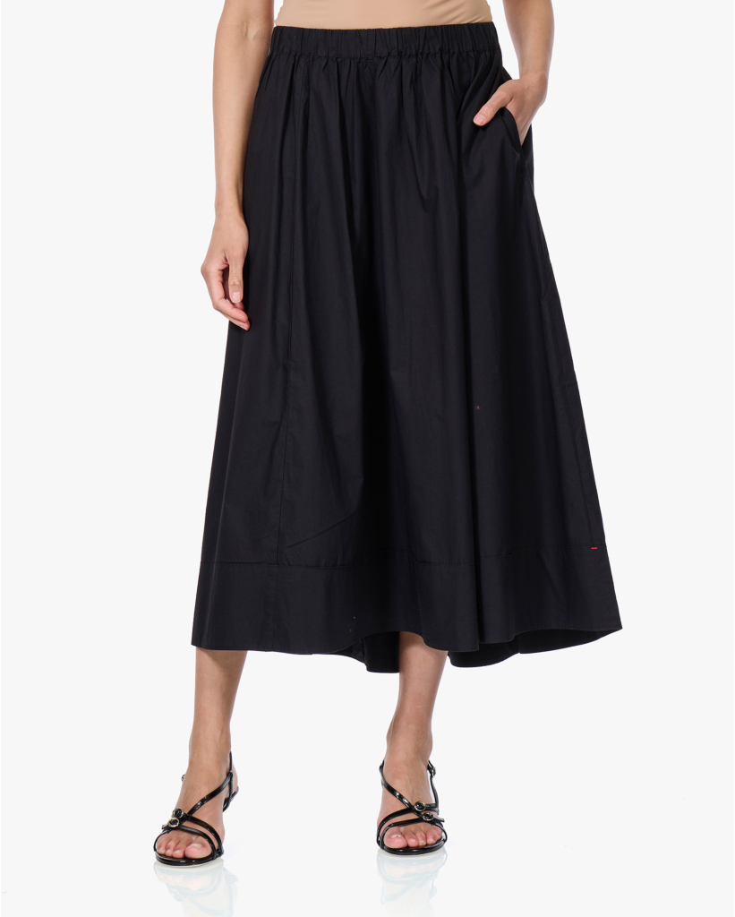 Gwynn Poplin Rok Zwart