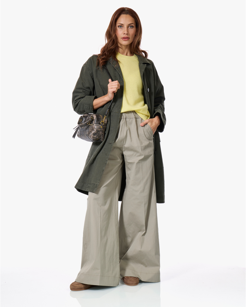 Katoenen Utility Blazerjas Kaki