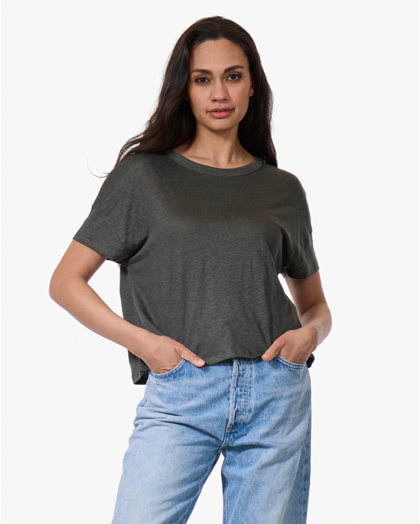 Relaxed Linnen T-shirt Elephant