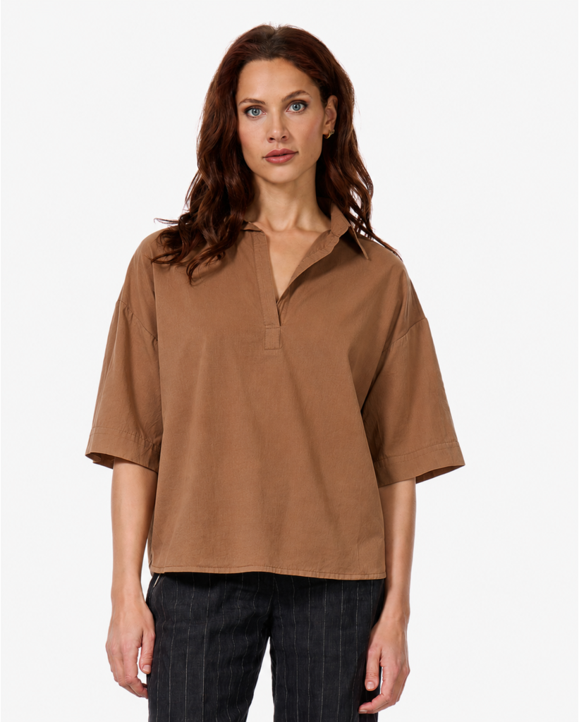 Tifana Voile Blouse Camel