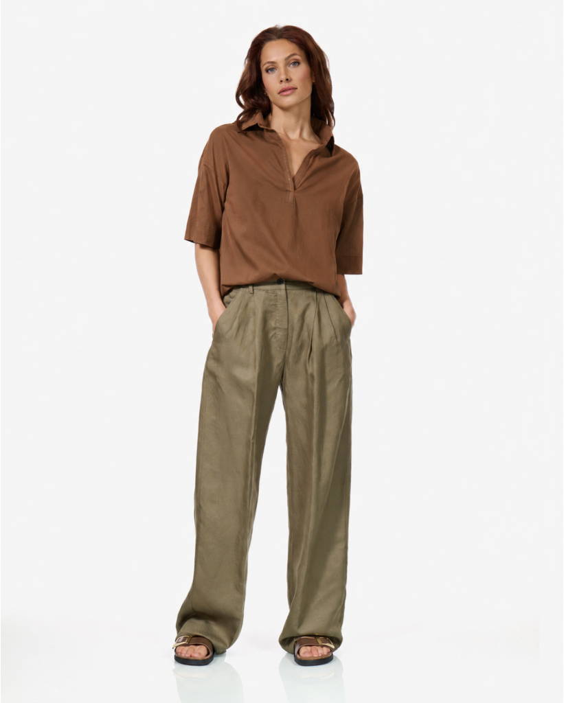 Tifana Voile Blouse Camel