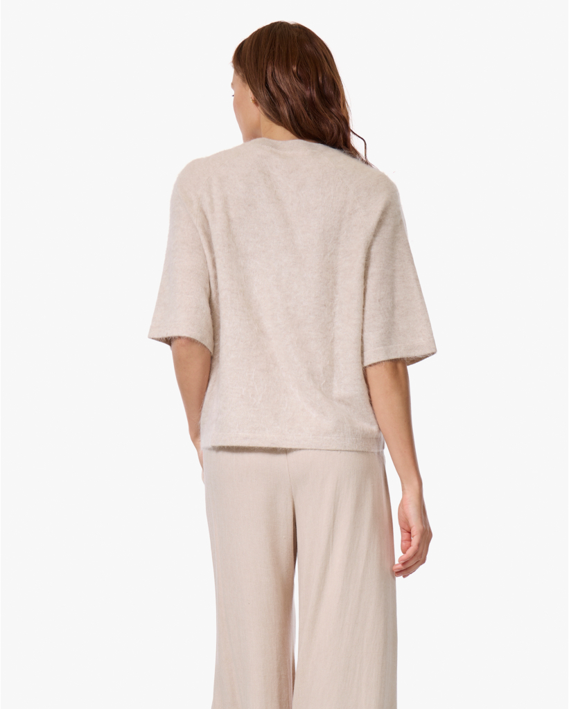 Jenna Brushed Cashmere Trui Oat