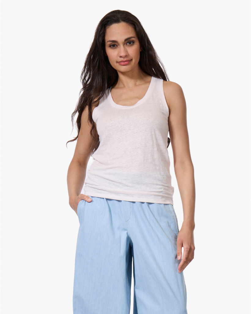 Linnen Tanktop Eau De Rose