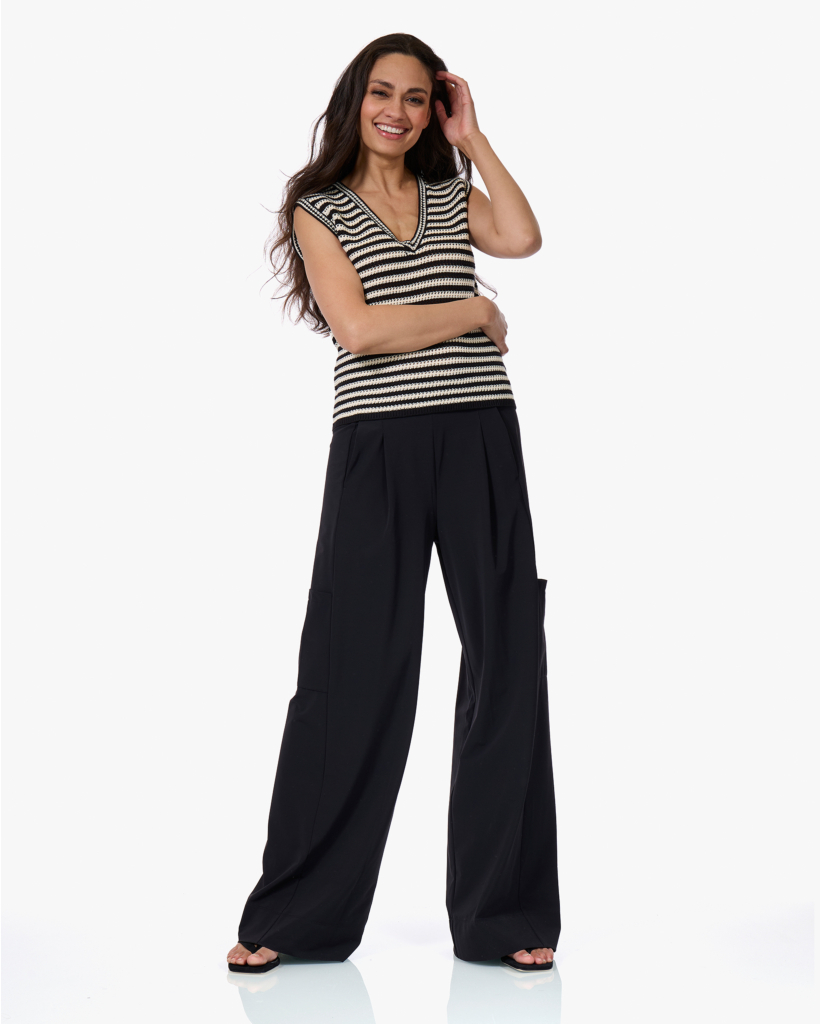 Lowen Spencer Gestreept Zwart Wit