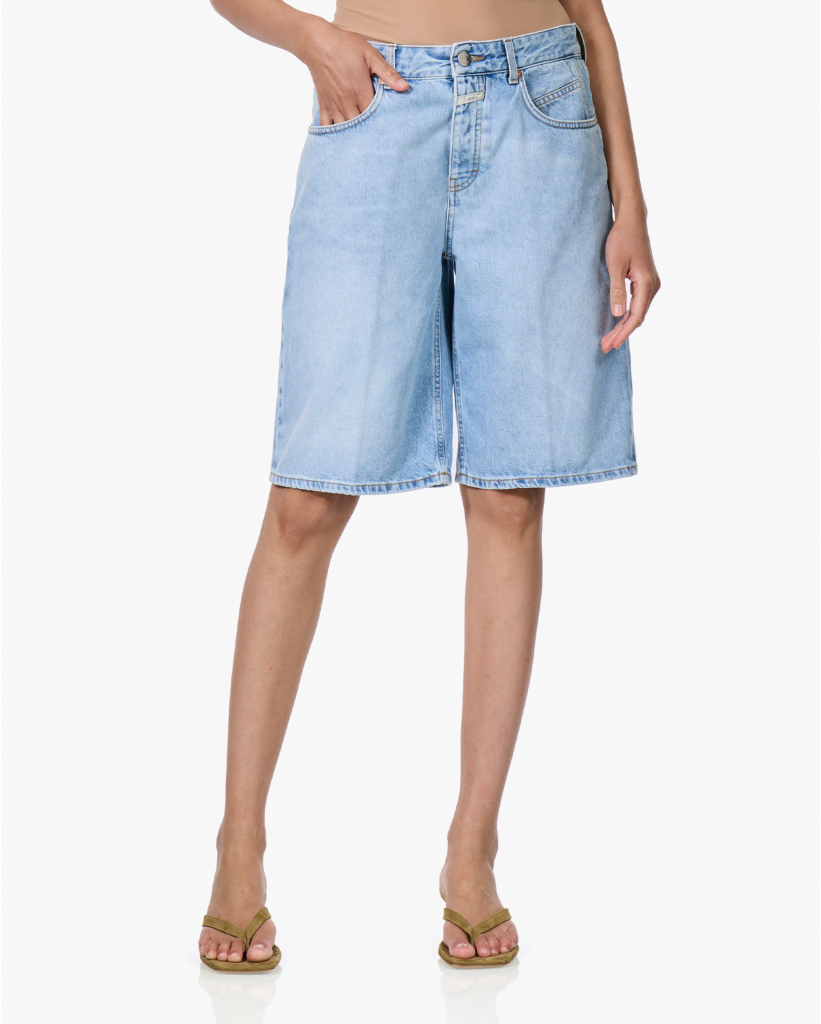 Jenika Bermuda Denim Short Lichtblauw