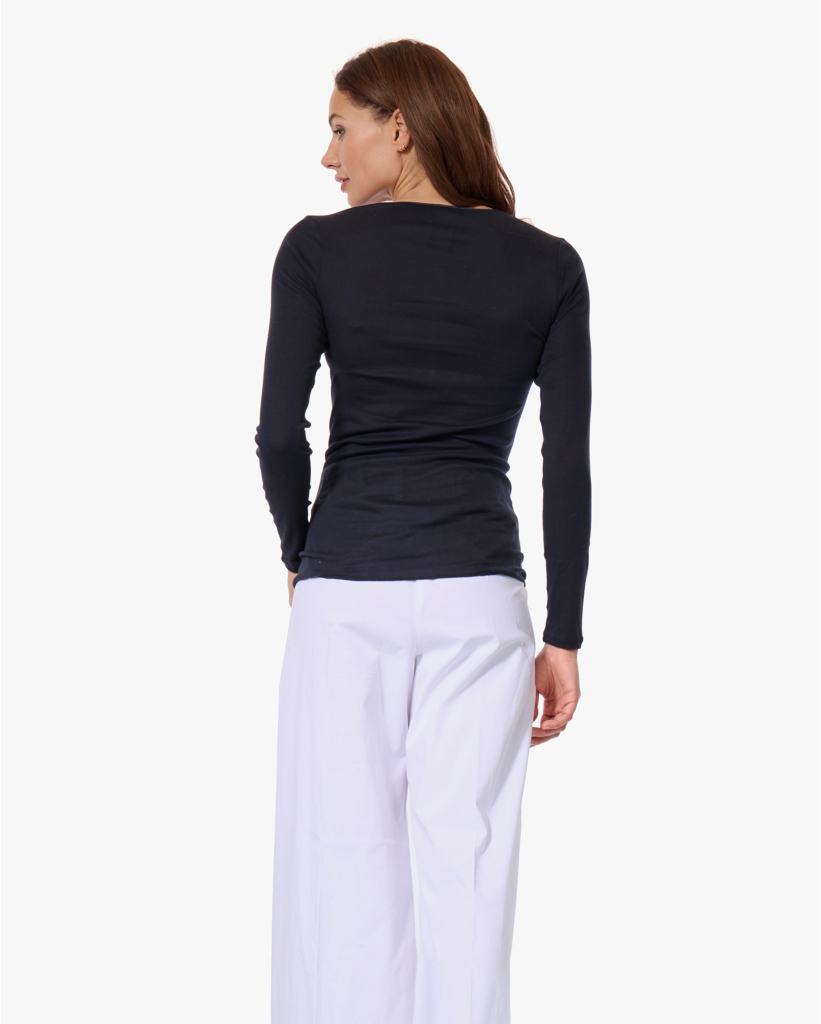 Cotton Seamless Longsleeve Zwart