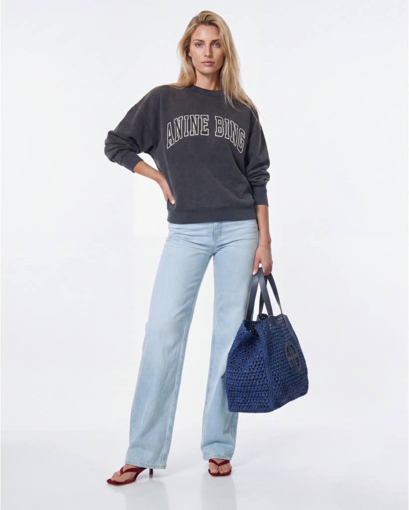 Medley Mid-waist Jeans in Lichtblauw Denim
